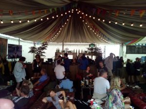 Glastonbury Interstage hospitality restaurant
