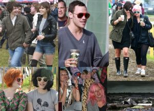 Glastonbury backstage area 2021